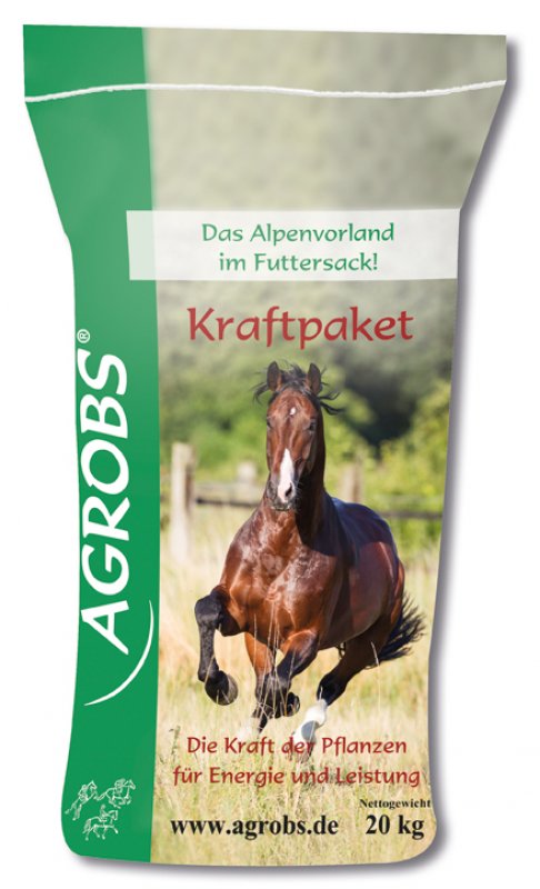 AGROBS Kraftpaket - sieczka z lucerną w formie pelletu 20 kg