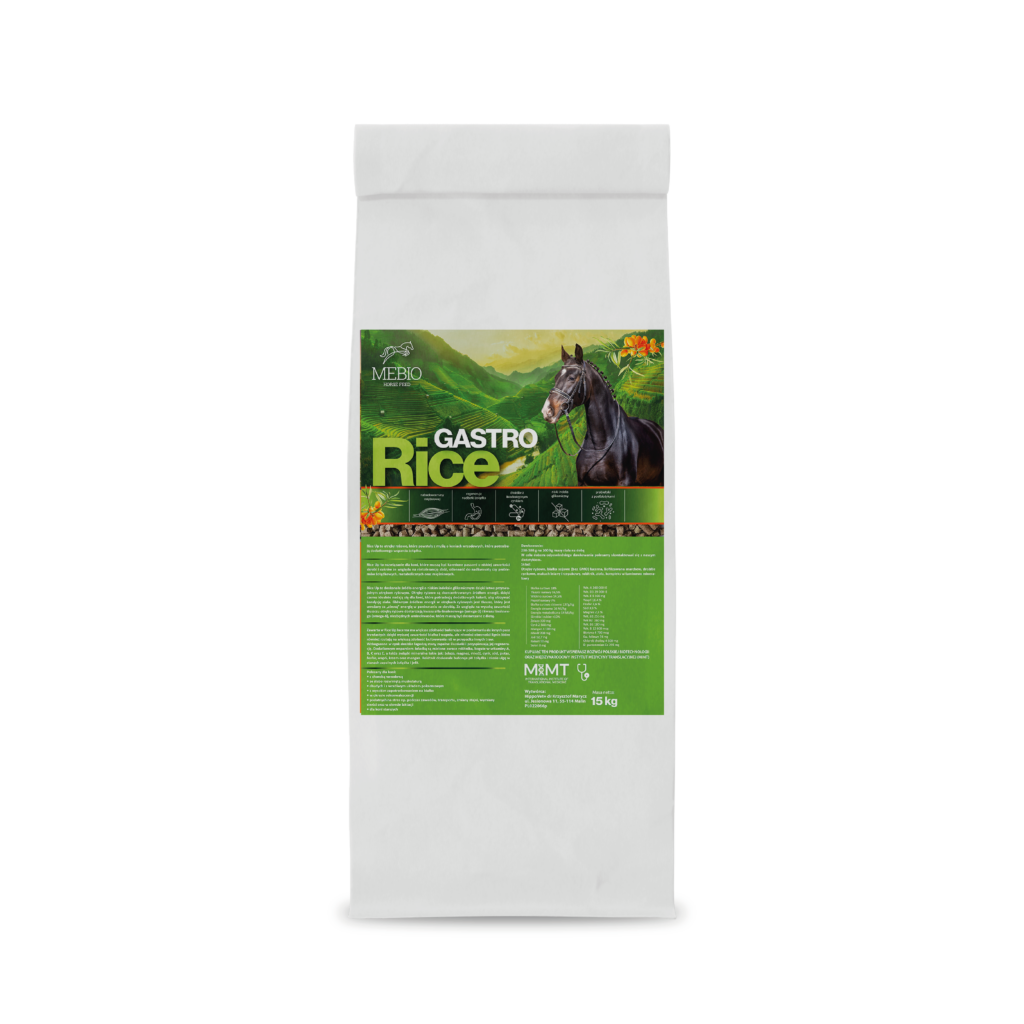Rice Gastro – otręby ryżowe dla koni wrzodowych 15 kg DARMOWA DOSTAWA